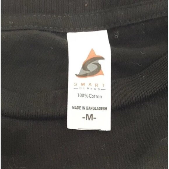 Anime Graphic Shirt Mens Medium Black Blue Lightning Manga Art Casual Tee Cotton - Picture 5 of 6